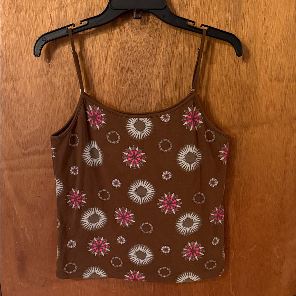 The North Face Brown Camisole with Floral Accents